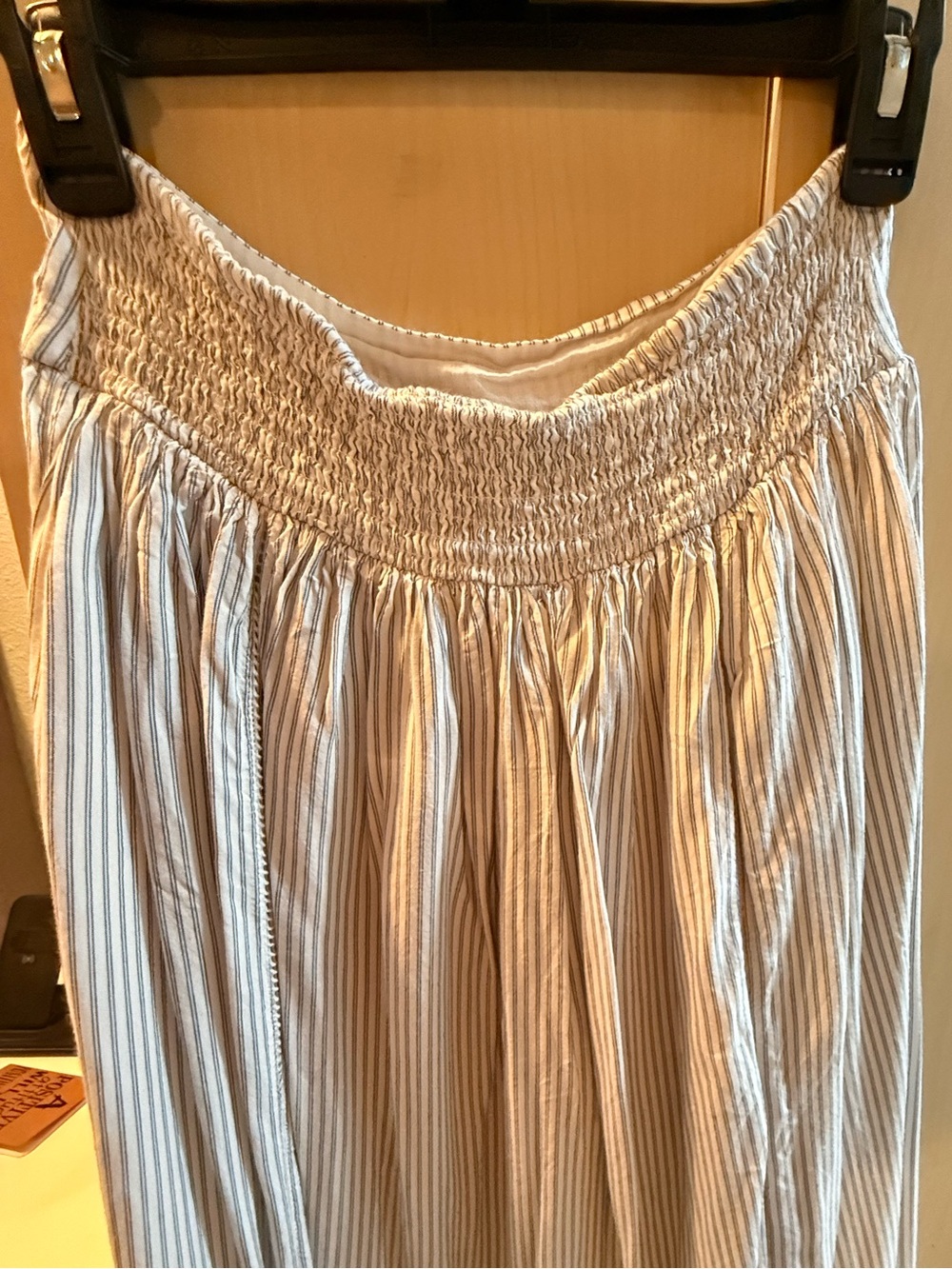 American Eagle Outfitters Cream and Navy Striped Maxi Skirt Set - Picture 6 of 7